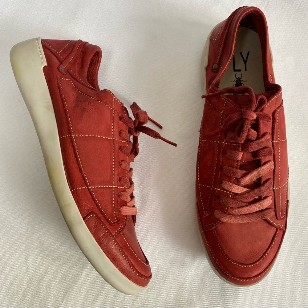 Fly London Men’s Lace-up Sneakers Red 42